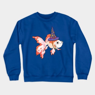 Cute Goldfish Wizard Crewneck Sweatshirt